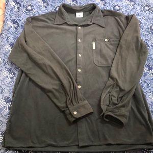 Long sleeve fleece button down